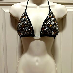 Victoria’s Secret Limited Bejeweled Triangle Bikini Top